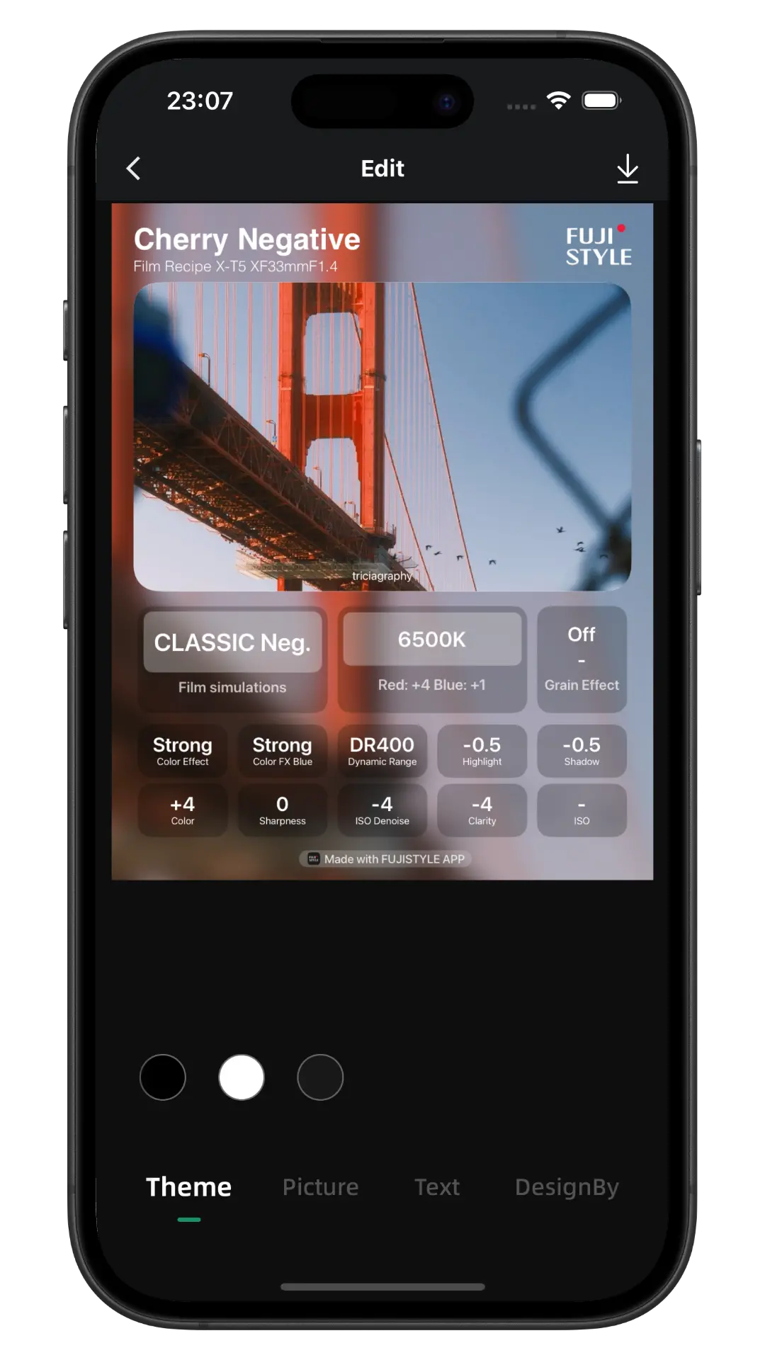 FujiStyle App Screenshot 5